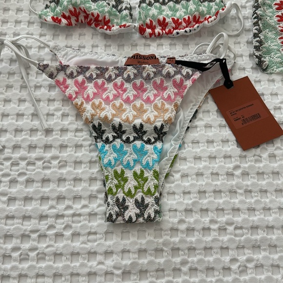 MISSONI MARE Zig-zag knit bikini. Size 42 NWT US Size 6 - Picture 6 of 9